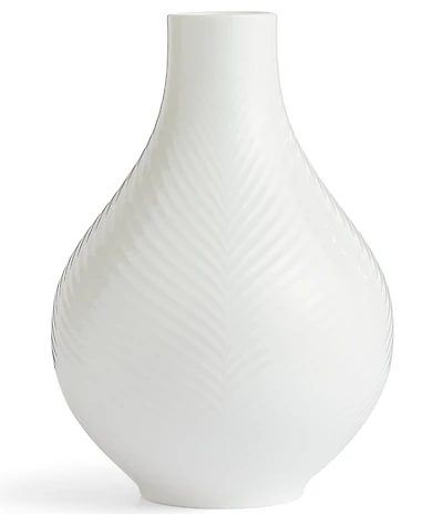 Wedgwood White Folia Collection Bulb Vase