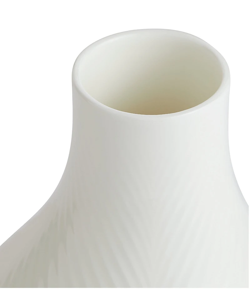 Wedgwood White Folia Collection Bulb Vase