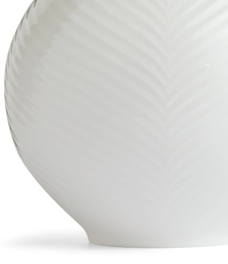 Wedgwood White Folia Collection Bulb Vase