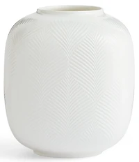 Wedgwood White Folia Collection Rounded Vase