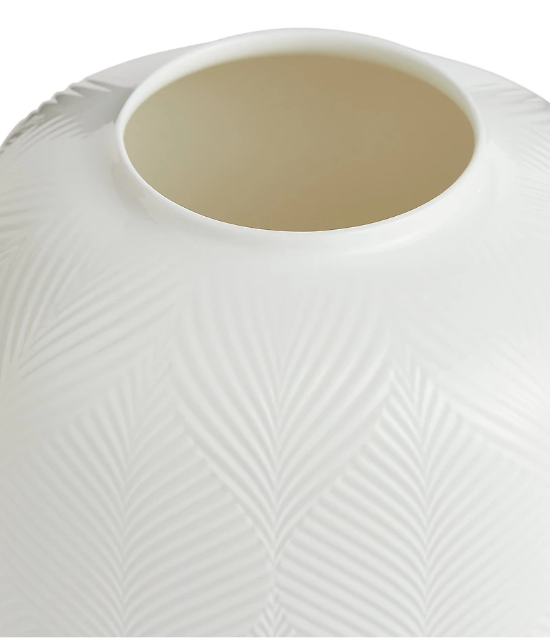 Wedgwood White Folia Collection Rounded Vase