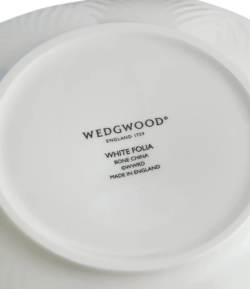 Wedgwood White Folia Collection Rounded Vase