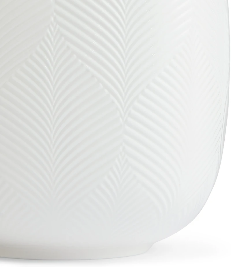 Wedgwood White Folia Collection Rounded Vase