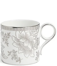 Wedgwood White/Silver Tonquin Coffee Mug