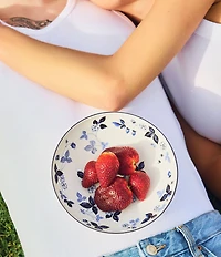 Wedgwood Wild Strawberry Inky Blue Wide Bowl