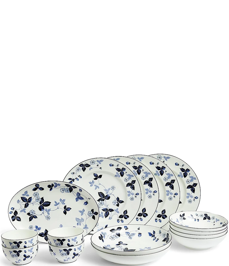 Wedgwood Wild Strawberry Inky Blue Dinnerware - Piece Set