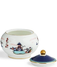 Wedgwood Wonderlust Blue Pagoda Teapot, Sugar and Creamer, Set of 3