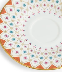 Wedgwood Wonderlust Peony Diamond Teacup & Saucer Set