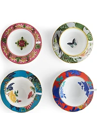 Wedgwood Wonderlust Teacups & Saucer, Set of 4