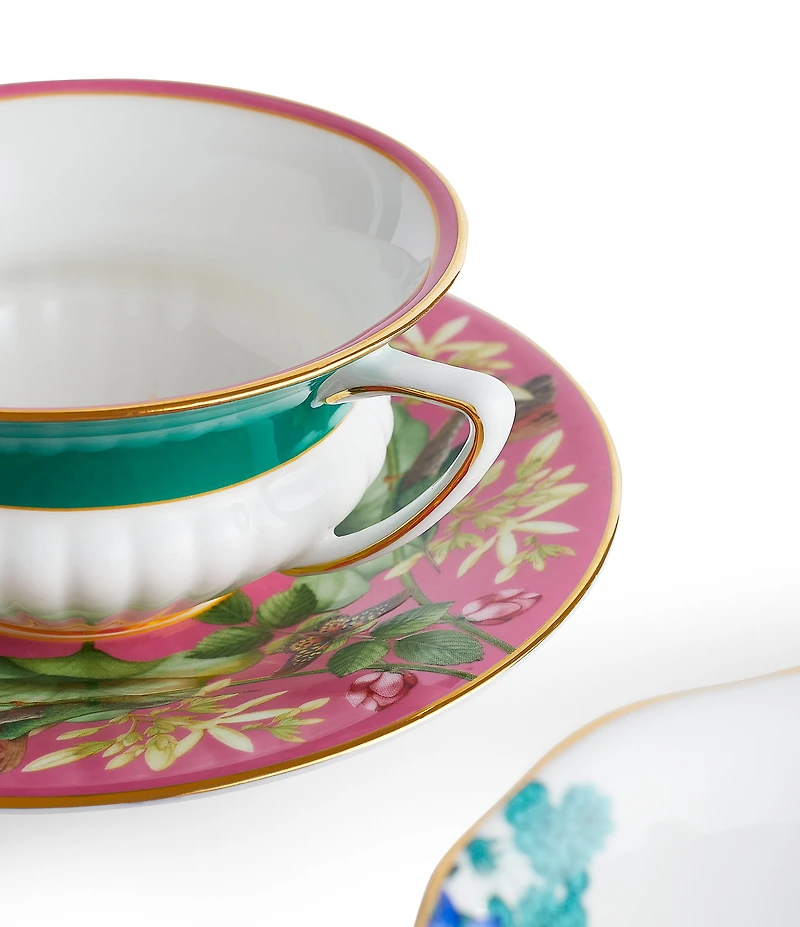 Wedgwood Wonderlust Teacups & Saucer, Set of 4