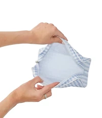 Weezie Gingham Patterned Toiletry Case
