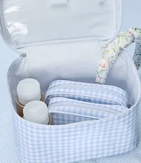 Weezie Gingham Patterned Vanity Case