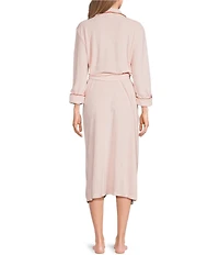 Weezie Long Scalloped Lightweight French Terry Robe