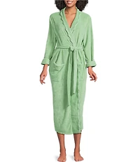 Weezie Long Scalloped Lightweight French Terry Robe