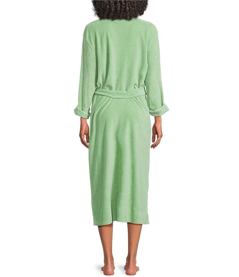 Weezie Long Scalloped Lightweight French Terry Robe