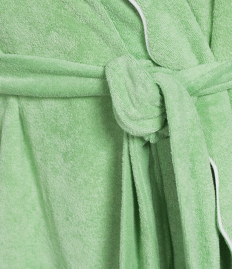 Weezie Long Scalloped Lightweight French Terry Robe
