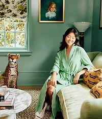 Weezie Long Scalloped Lightweight French Terry Robe