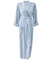 Weezie Long Scalloped Lightweight French Terry Robe
