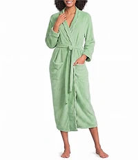 Weezie Long Scalloped Lightweight French Terry Robe