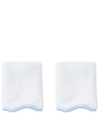 Weezie Scalloped Edge Trim Organic Cotton Bath Towels