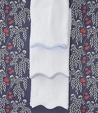 Weezie Scalloped Edge Trim Organic Cotton Bath Towels