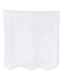 Weezie Scalloped Edge Trim Organic Cotton Bath Towels