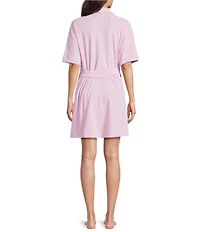 Weezie Short Scalloped Lightweight French Terry Robe