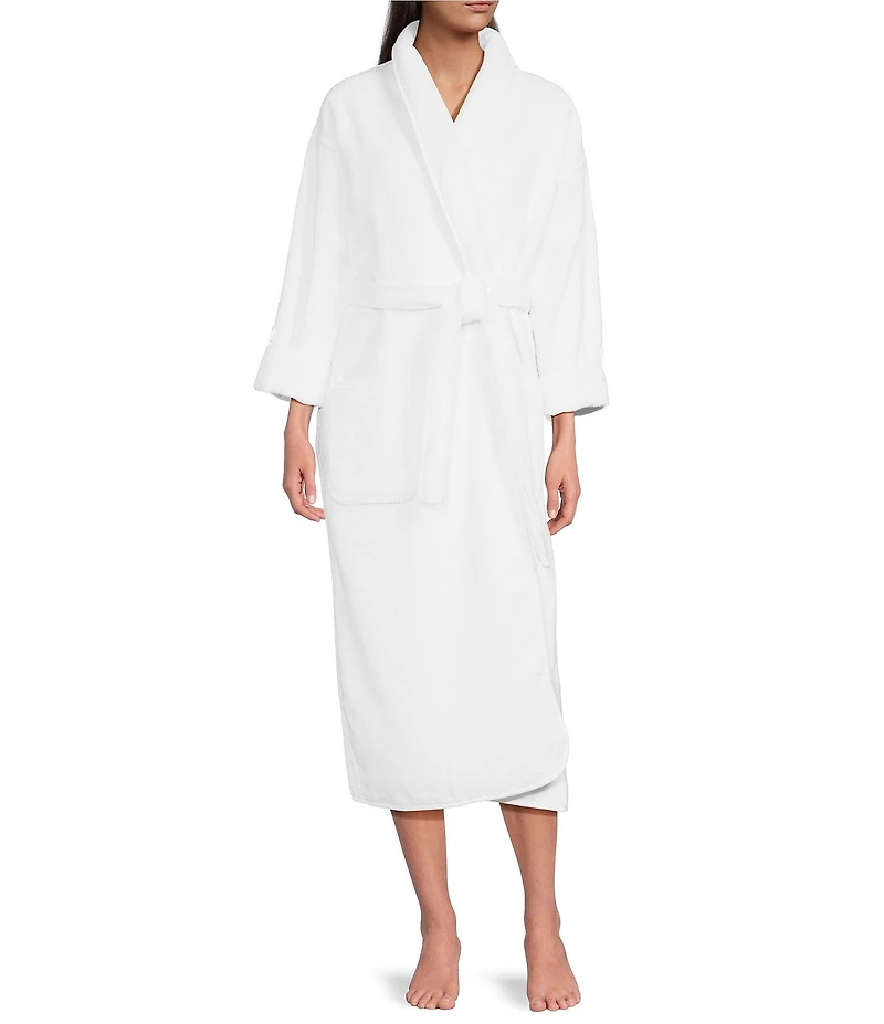 Weezie Signature Long Sleeve Organic Cotton Long Terry Robe