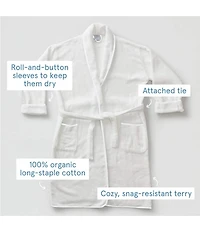 Weezie Signature Long Sleeve Organic Cotton Long Terry Robe