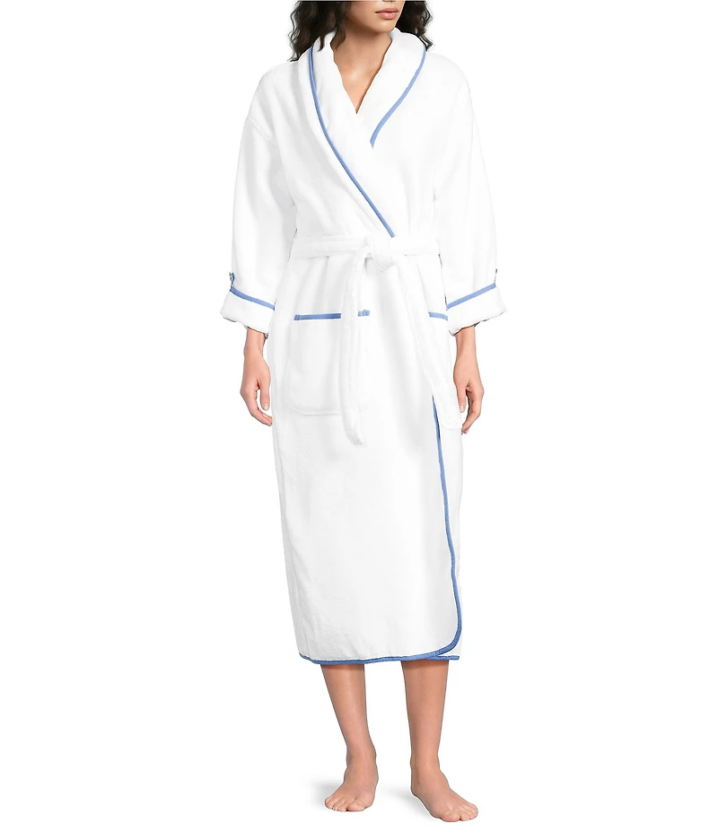 Weezie Signature Long Sleeve Organic Cotton Long Terry Robe