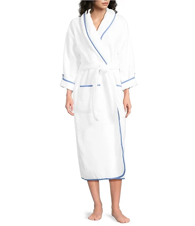 Weezie Signature Long Sleeve Organic Cotton Long Terry Robe