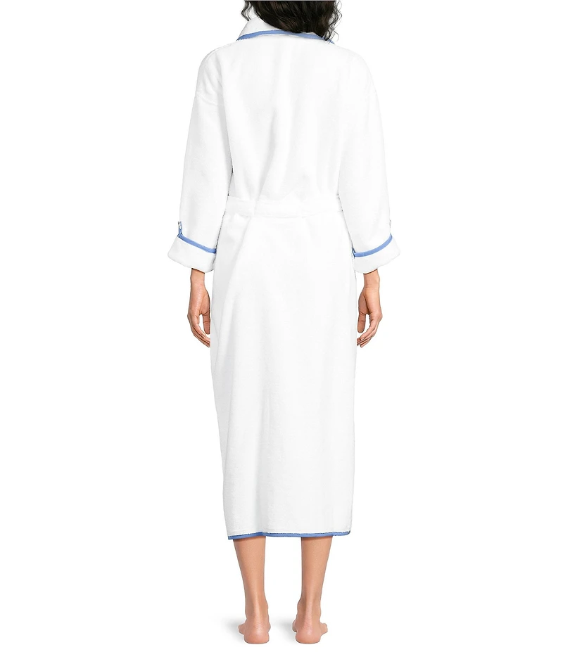 Weezie Signature Long Sleeve Organic Cotton Long Terry Robe