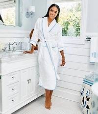 Weezie Signature Long Sleeve Organic Cotton Long Terry Robe