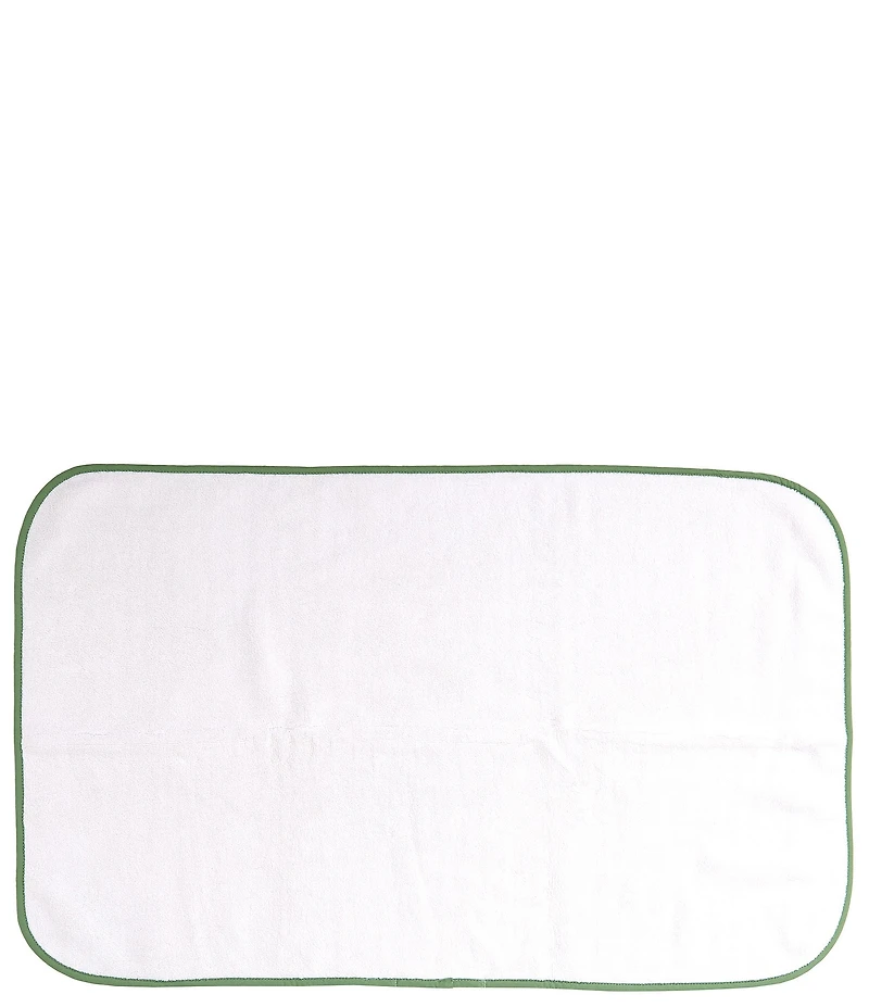 Weezie Signature Organic Cotton Contrast Piping Bath Mat