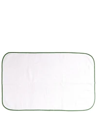 Weezie Signature Organic Cotton Contrast Piping Bath Mat