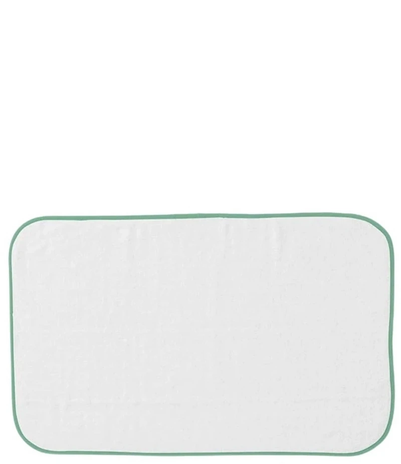 Weezie Signature Organic Cotton Contrast Piping Bath Mat