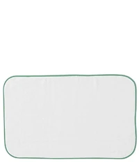 Weezie Signature Organic Cotton Contrast Piping Bath Mat