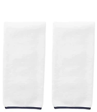 Weezie Signature Organic Cotton Contrast Piping Towels