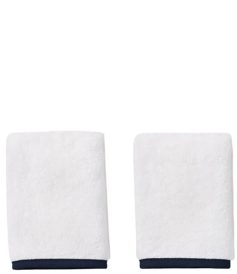 Weezie Signature Organic Cotton Contrast Piping Towels