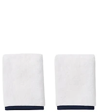 Weezie Signature Organic Cotton Contrast Piping Towels