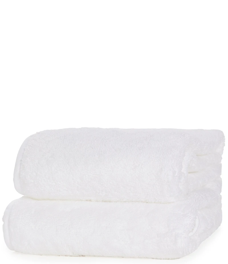Weezie Signature Organic Cotton Contrast Piping Towels