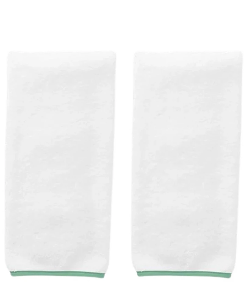 Weezie Signature Organic Cotton Contrast Piping Towels