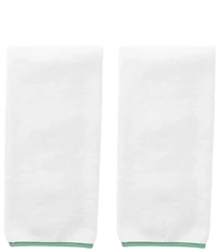 Weezie Signature Organic Cotton Contrast Piping Towels