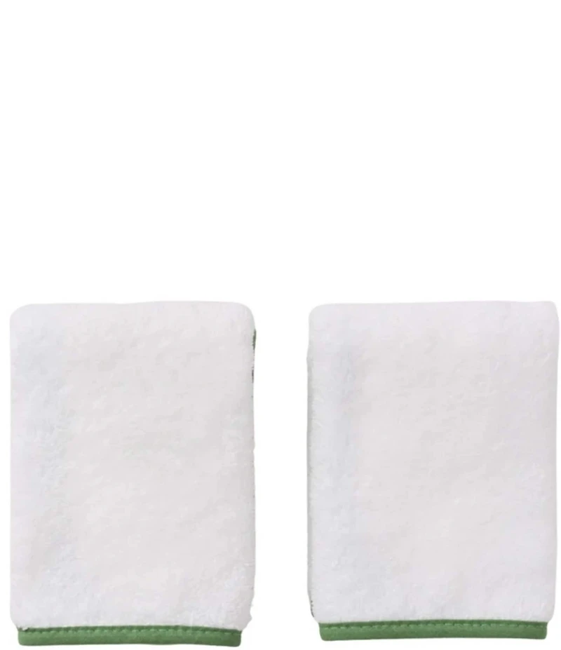 Weezie Signature Organic Cotton Contrast Piping Towels