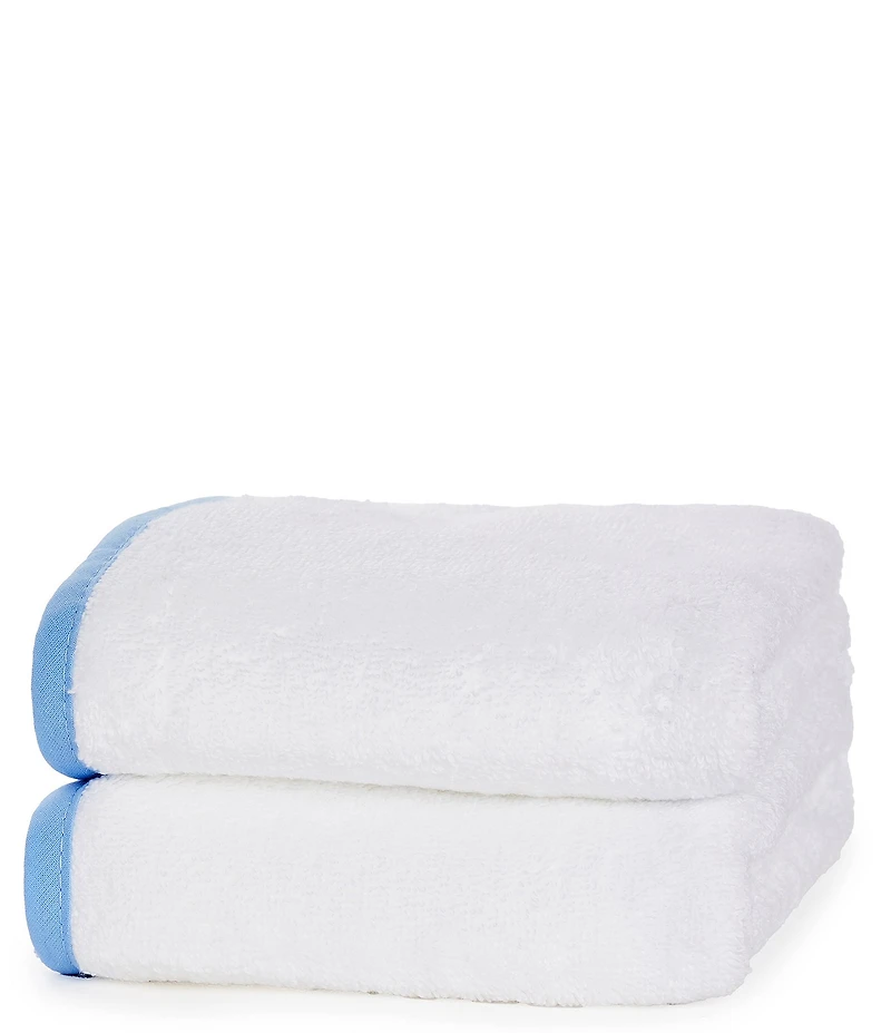 Weezie Signature Organic Cotton Contrast Piping Towels