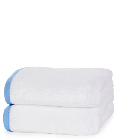 Weezie Signature Organic Cotton Contrast Piping Towels