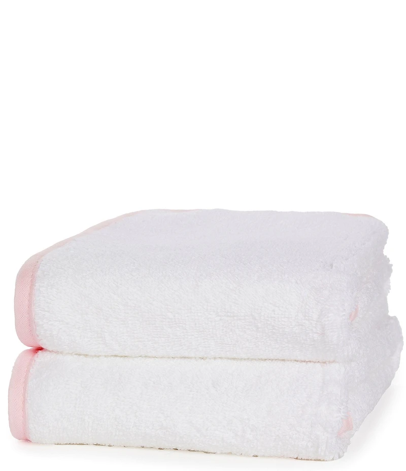 Weezie Signature Organic Cotton Contrast Piping Towels