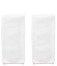Weezie Signature Organic Cotton Contrast Piping Towels