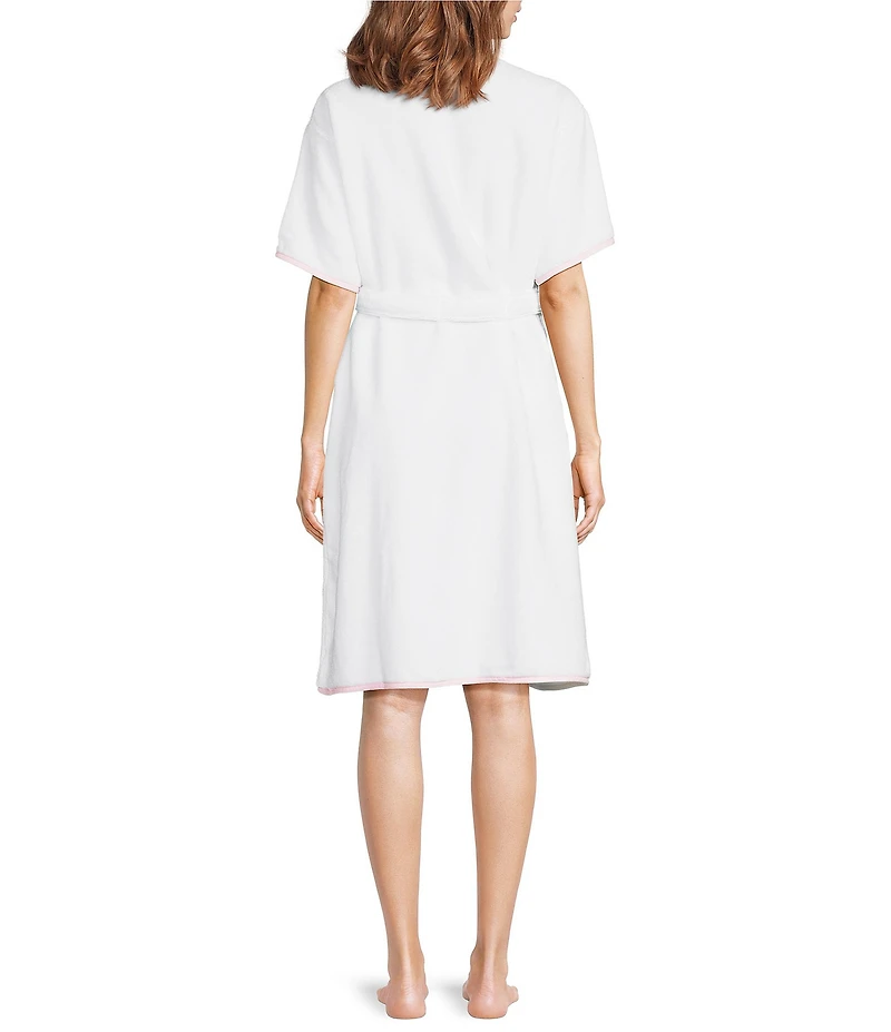Weezie Signature Short Sleeve Organic Cotton Short Terry Robe