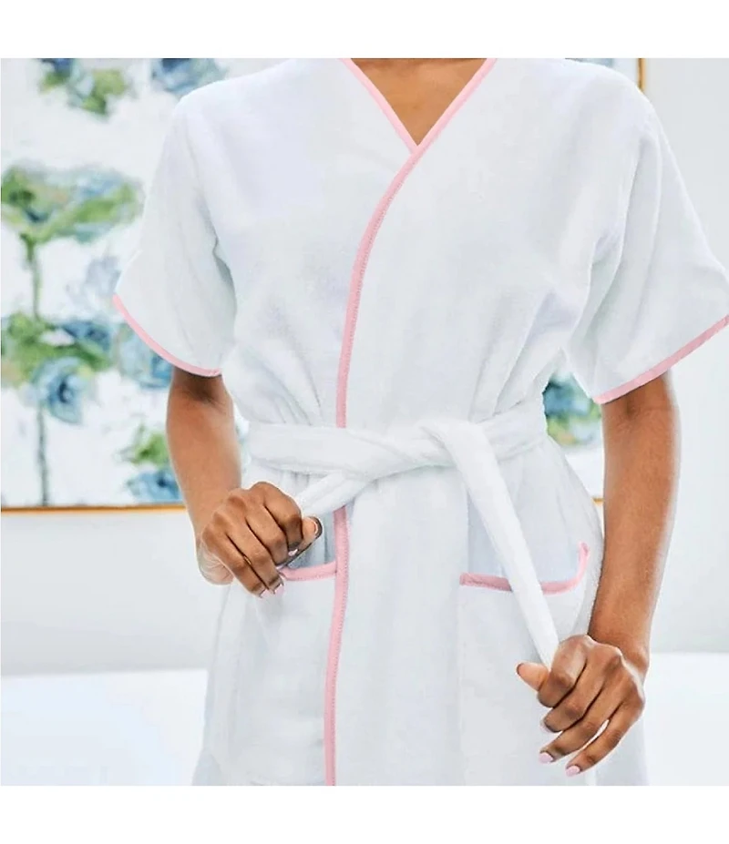 Weezie Signature Short Sleeve Organic Cotton Short Terry Robe